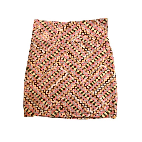 Charlotte Russe Multicolored Stretchy Micro Skirt - Picture 2 of 12